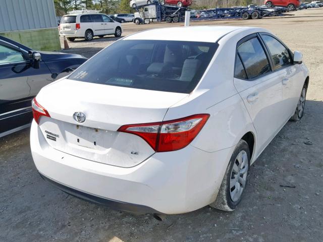 2T1BURHE0FC419062 - 2015 TOYOTA COROLLA L WHITE photo 4