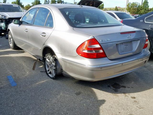 WDBUF65JX3A122799 - 2003 MERCEDES-BENZ E 320 SILVER photo 3