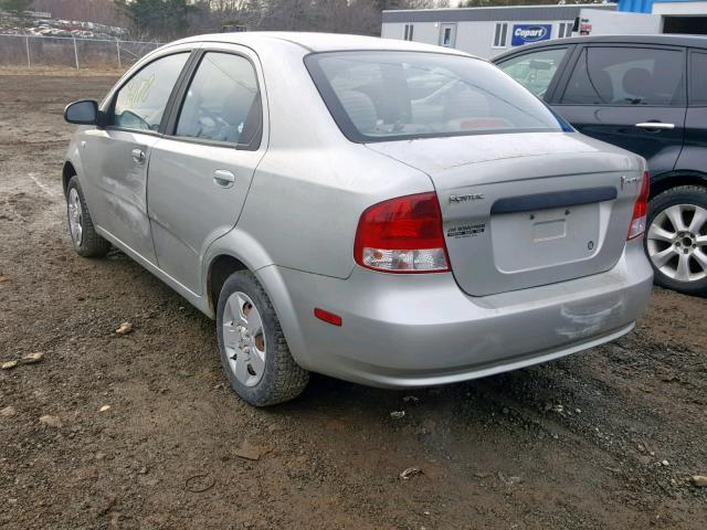 KL2TW52625B308134 - 2005 PONTIAC WAVE LT SILVER photo 3