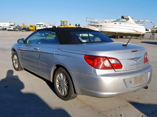 1C3LC55R88N223589 - 2008 CHRYSLER SEBRING TO SILVER photo 3