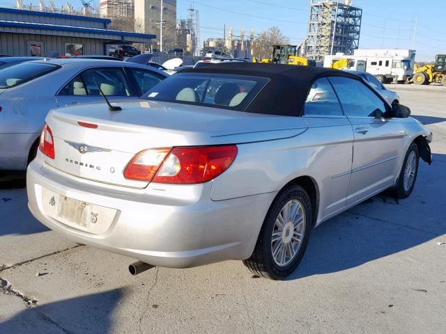 1C3LC55R88N223589 - 2008 CHRYSLER SEBRING TO SILVER photo 4