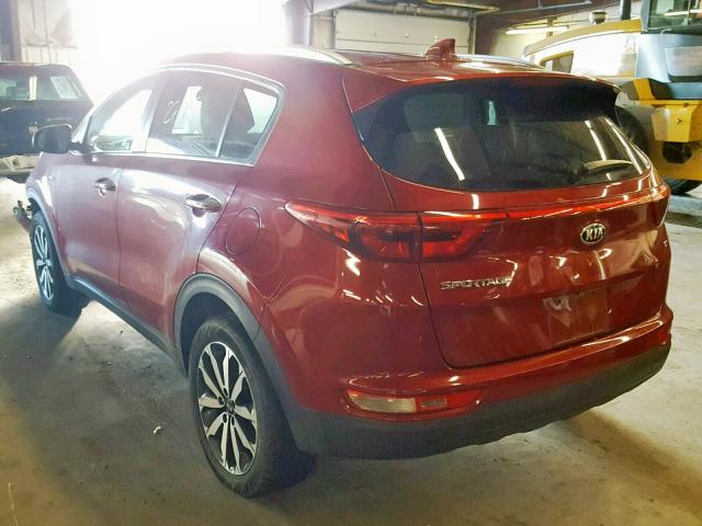 KNDPNCAC0H7094104 - 2017 KIA SPORTAGE E MAROON photo 3