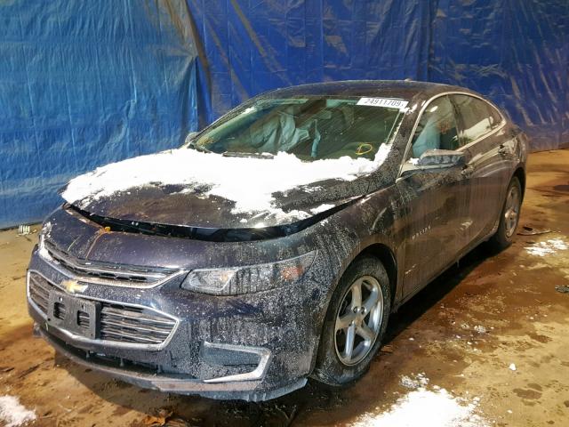 1G1ZB5ST6HF235235 - 2017 CHEVROLET MALIBU LS BLUE photo 2