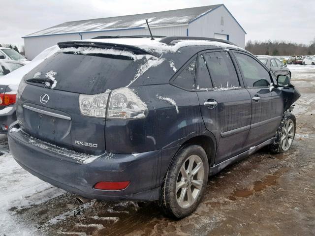 2T2HK31U39C114167 - 2009 LEXUS RX 350 BLUE photo 4