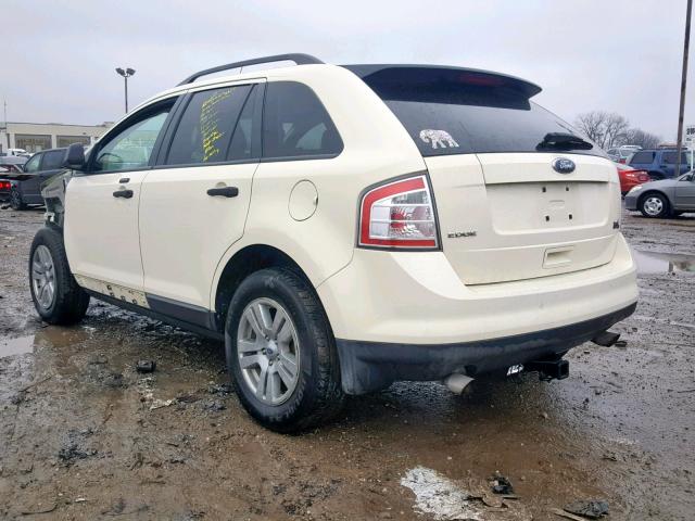 2FMDK36C78BB31527 - 2008 FORD EDGE SE WHITE photo 3