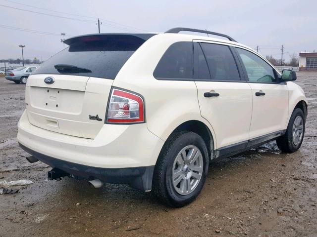 2FMDK36C78BB31527 - 2008 FORD EDGE SE WHITE photo 4