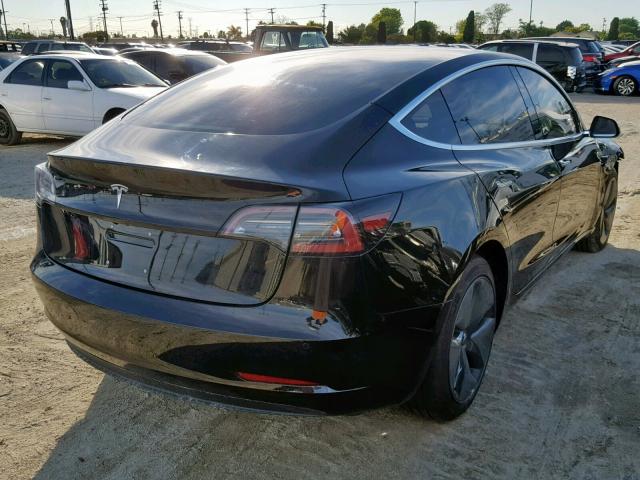 5YJ3E1EA6JF056436 - 2018 TESLA MODEL 3 BLACK photo 4