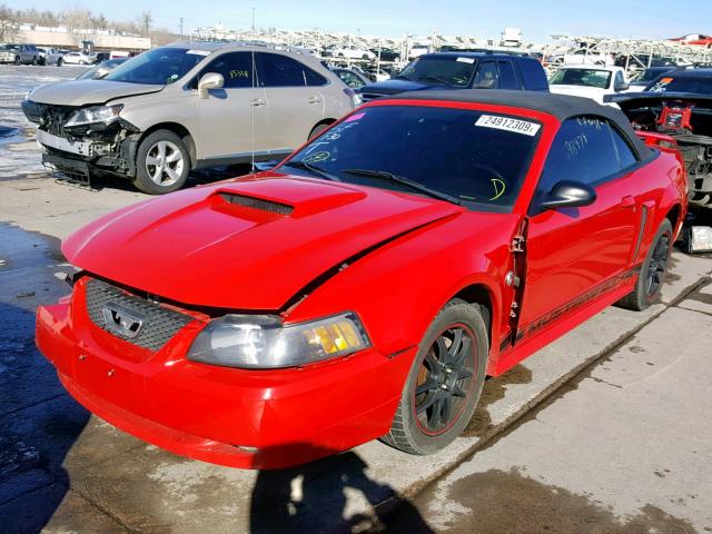 1FAFP45X94F214626 - 2004 FORD MUSTANG GT RED photo 2