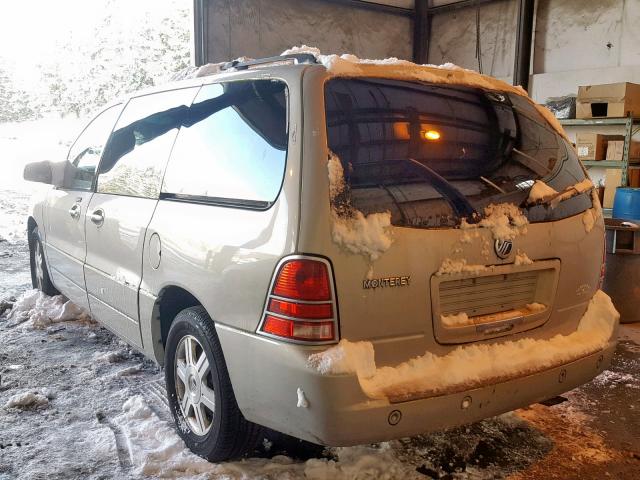 2MRDA20234BJ13597 - 2004 MERCURY MONTEREY BEIGE photo 3