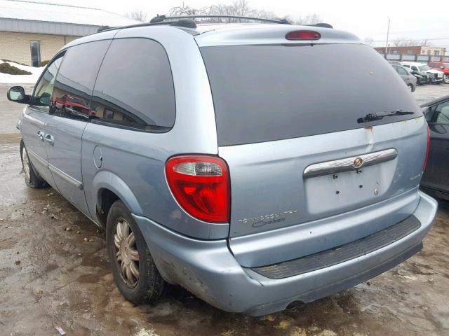 2C4GP54L35R383960 - 2005 CHRYSLER TOWN & COU BLUE photo 3