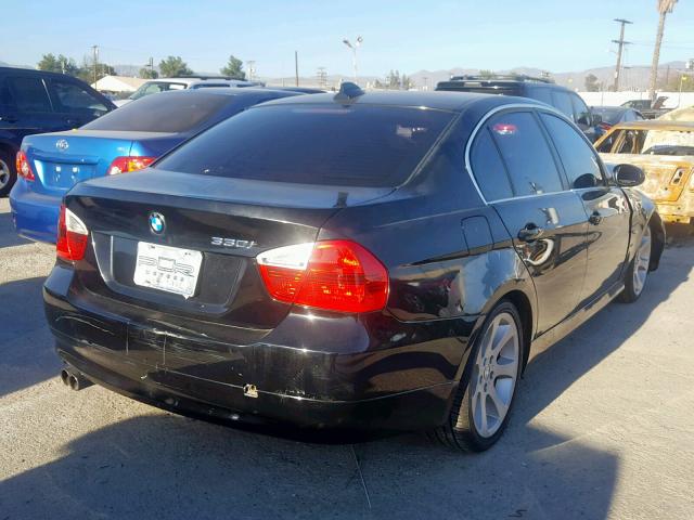 WBAVB33596PS05290 - 2006 BMW 330 I BLACK photo 4