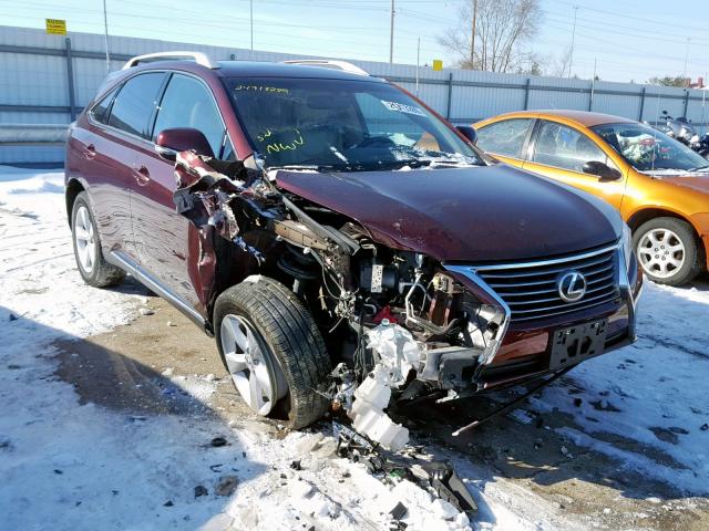 2T2BK1BA5FC284220 - 2015 LEXUS RX 350 BURGUNDY photo 1