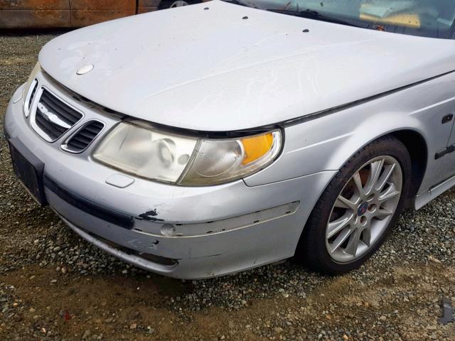 YS3EH45G633019806 - 2003 SAAB 9-5 AERO SILVER photo 9