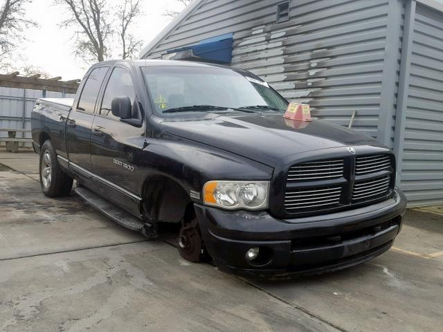 1D7HA18D35S298722 - 2005 DODGE RAM 1500 S BLACK photo 1