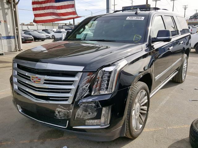 1GYS4UKJ8FR665527 - 2015 CADILLAC ESCALADE E BLACK photo 2