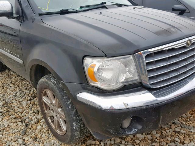 1A8HW58N37F586224 - 2007 CHRYSLER ASPEN LIMI BLACK photo 9