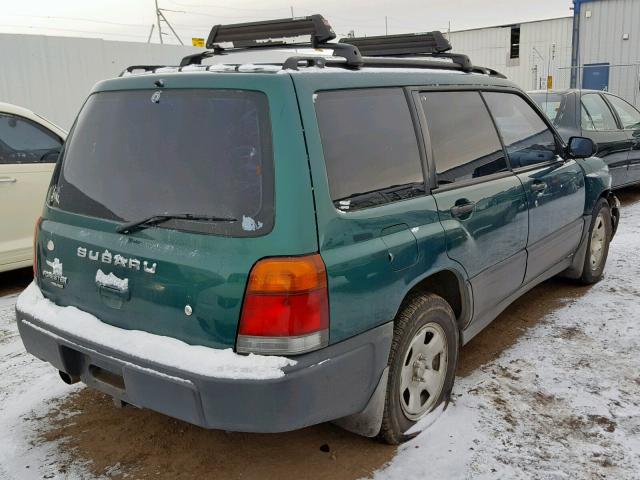 JF1SF6354YG730701 - 2000 SUBARU FORESTER L GREEN photo 4