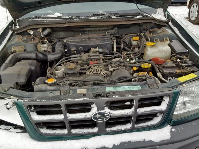 JF1SF6354YG730701 - 2000 SUBARU FORESTER L GREEN photo 7