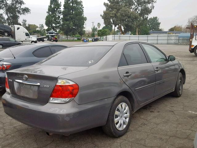 4T1BE32K25U943139 - 2005 TOYOTA CAMRY LE CHARCOAL photo 4