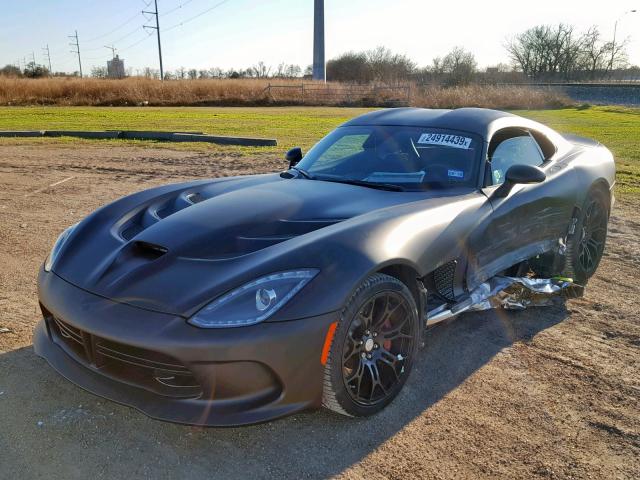 1C3BDEDZ8HV500669 - 2017 DODGE VIPER GTC BLACK photo 2