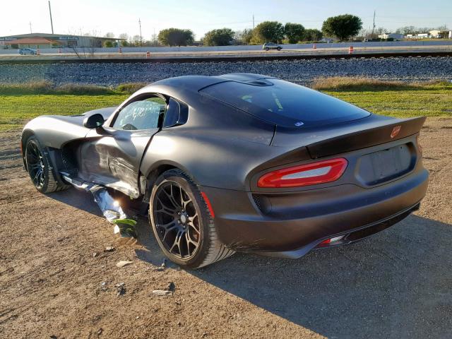 1C3BDEDZ8HV500669 - 2017 DODGE VIPER GTC BLACK photo 3