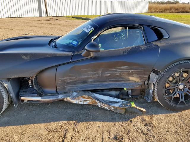 1C3BDEDZ8HV500669 - 2017 DODGE VIPER GTC BLACK photo 9