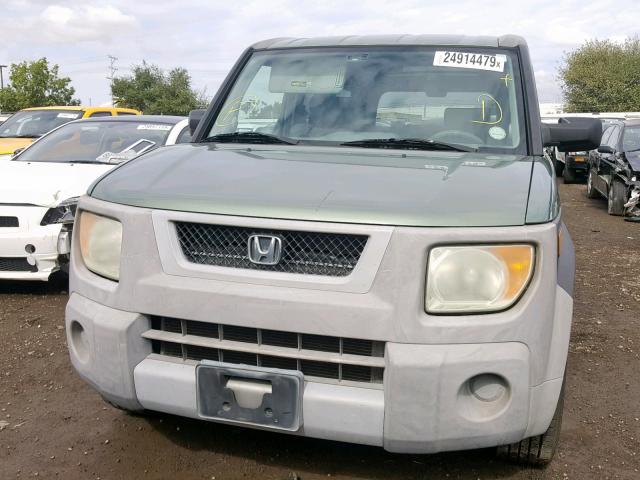 5J6YH285X3L028733 - 2003 HONDA ELEMENT EX GREEN photo 9