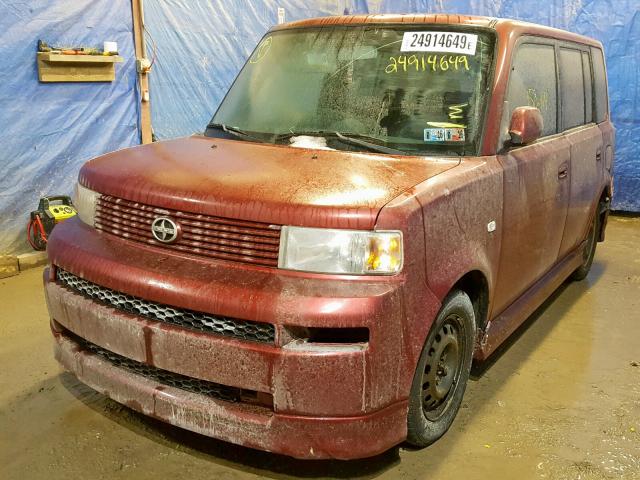 JTLKT334164074338 - 2006 TOYOTA SCION XB Марун фото 2