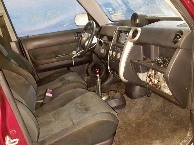JTLKT334164074338 - 2006 TOYOTA SCION XB Марун фото 5