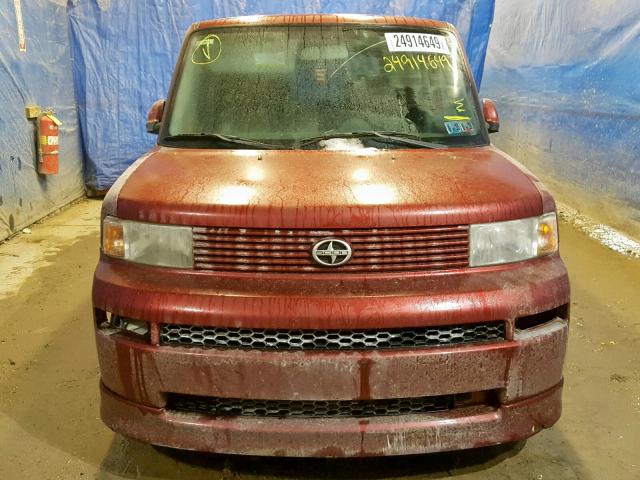 JTLKT334164074338 - 2006 TOYOTA SCION XB Марун фото 9