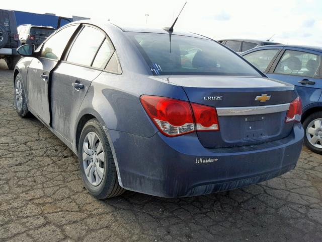 1G1PA5SH2D7153996 - 2013 CHEVROLET CRUZE LS BLUE photo 3