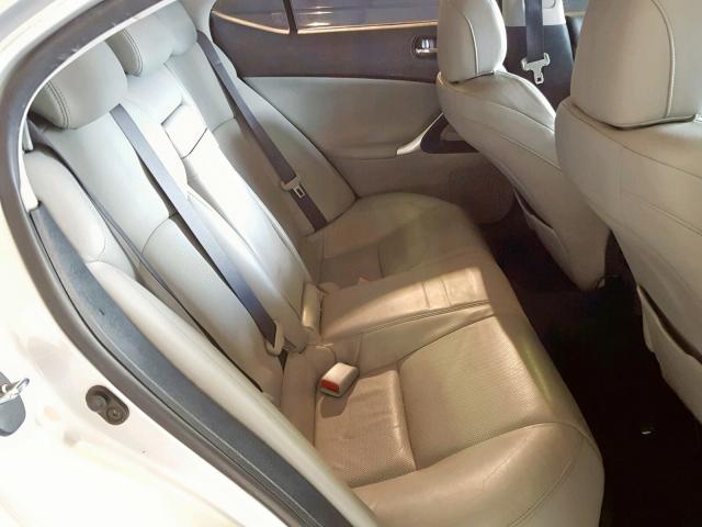 JTHBE262965001706 - 2006 LEXUS IS 350 SILVER photo 6