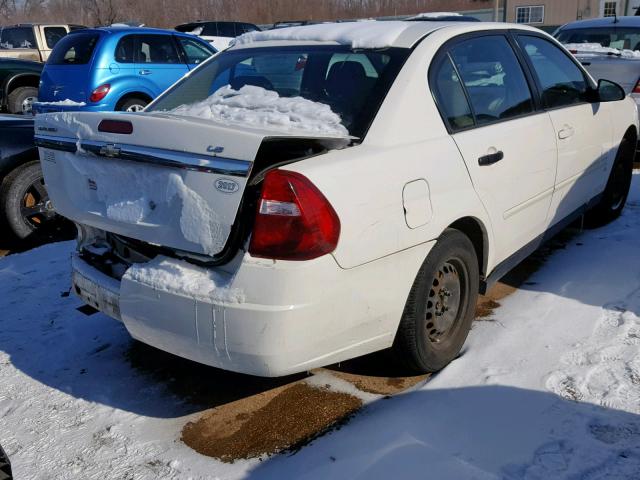 1G1ZS58F48F123745 - 2008 CHEVROLET MALIBU LS Ақ фото 4