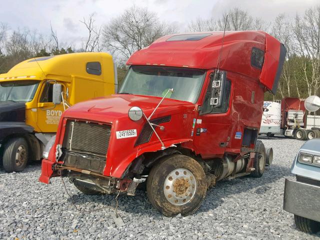 4V4NC9TH5BN528517 - 2011 VOLVO VN VNL RED photo 2