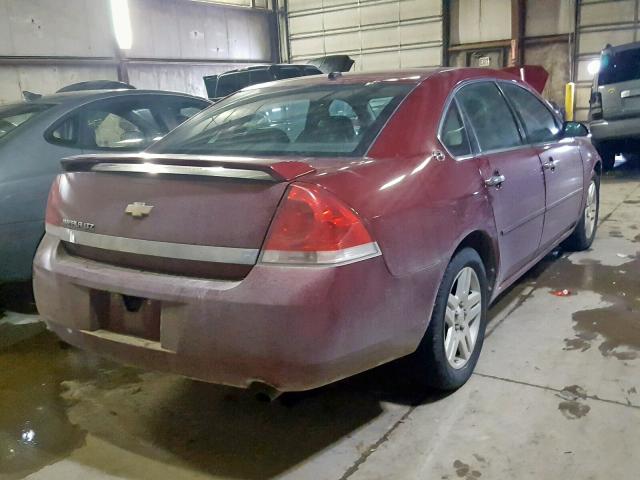 2G1WU58R179267588 - 2007 CHEVROLET IMPALA LTZ MAROON photo 4