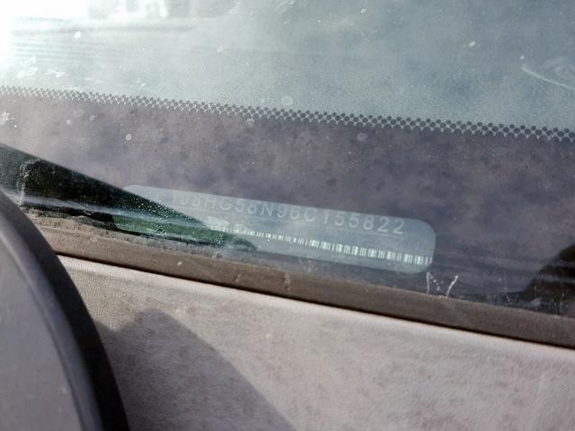 1J8HG58N96C155822 - 2006 JEEP COMMANDER შავი ფოტო 10