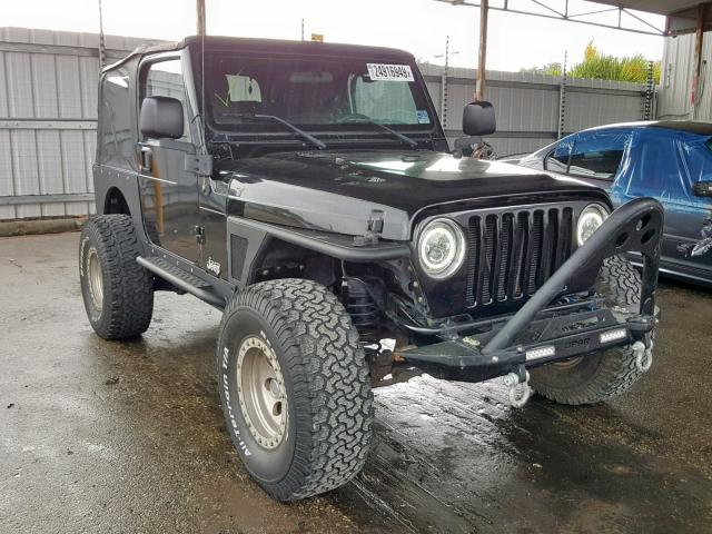 1J4FA39S53P364112 - 2003 JEEP WRANGLER C BLACK photo 1