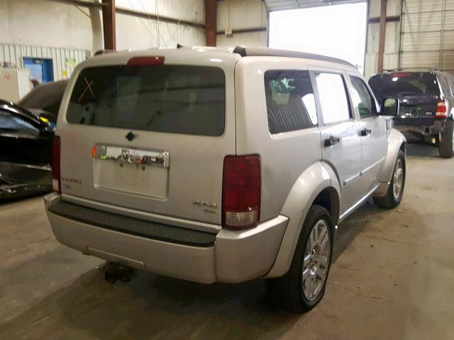 1D8GU58698W123847 - 2008 DODGE NITRO R/T SILVER photo 4