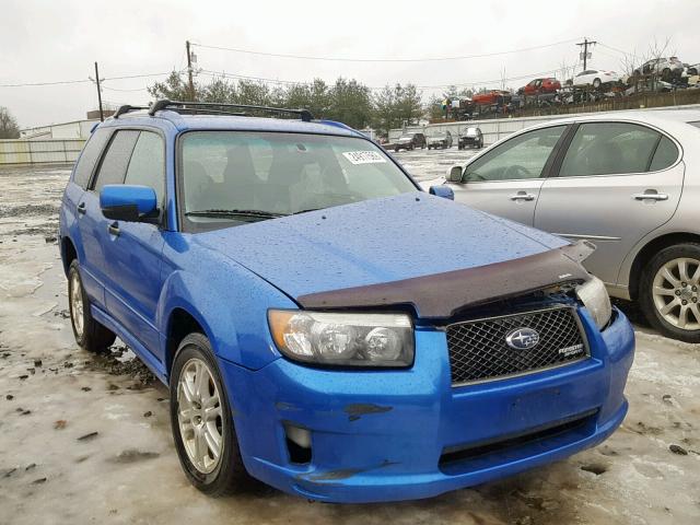 JF1SG666X8H715101 - 2008 SUBARU FORESTER S BLUE photo 1