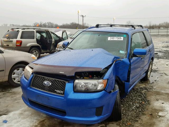 JF1SG666X8H715101 - 2008 SUBARU FORESTER S BLUE photo 2