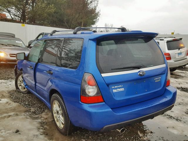 JF1SG666X8H715101 - 2008 SUBARU FORESTER S BLUE photo 3