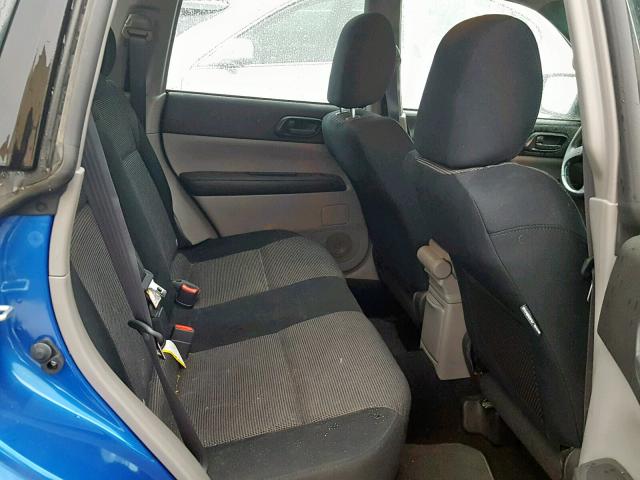 JF1SG666X8H715101 - 2008 SUBARU FORESTER S BLUE photo 6