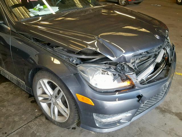 WDDGF4HB9DR260995 - 2013 MERCEDES-BENZ C 250 GRAY photo 9