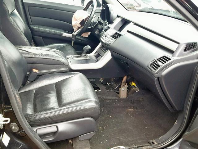 5J8TB18207A023027 - 2007 ACURA RDX BLACK photo 5