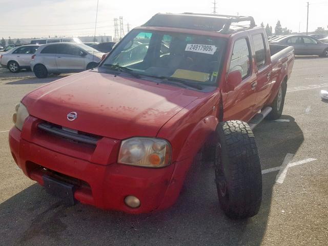 1N6ED29X43C434072 - 2003 NISSAN FRONTIER C RED photo 2