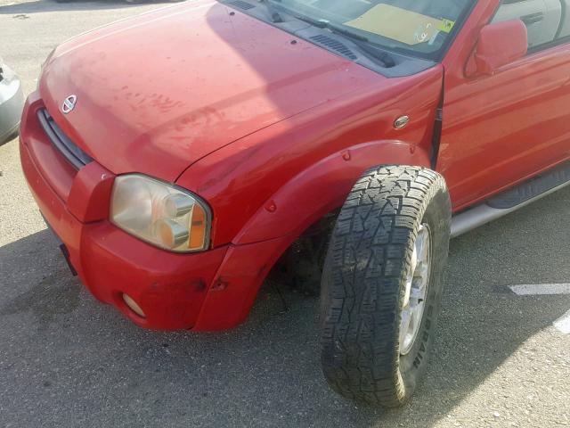 1N6ED29X43C434072 - 2003 NISSAN FRONTIER C RED photo 9