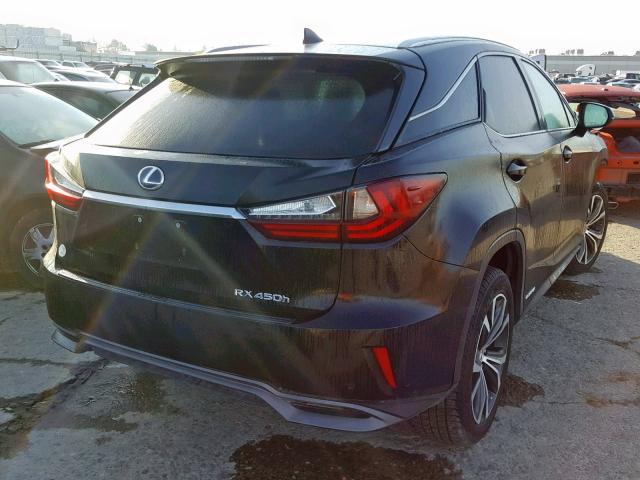 2T2ZFMCAXGC001198 - 2016 LEXUS RX 450H BLACK photo 4