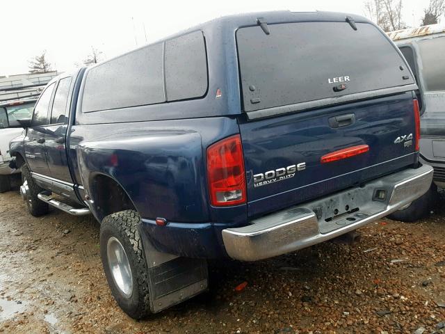 3D7MU48C24G198230 - 2004 DODGE RAM 3500 S BLUE photo 3