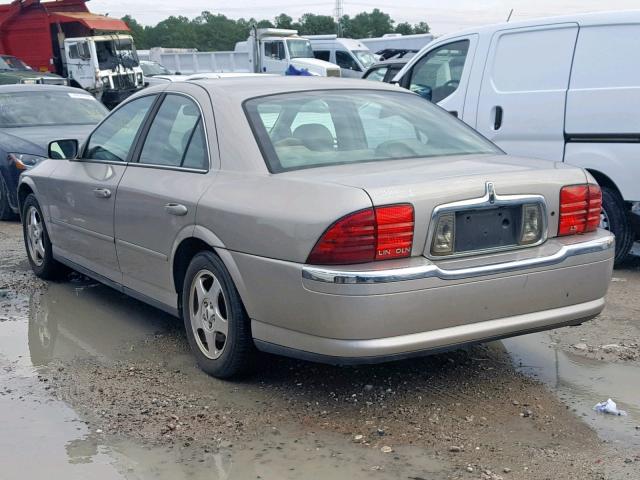 1LNHM86S31Y721295 - 2001 LINCOLN LS GOLD photo 3