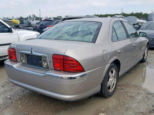 1LNHM86S31Y721295 - 2001 LINCOLN LS GOLD photo 4